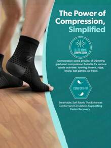 1PC Breathable Ankle Support Belt, Adjustable Compression Ankle Guard, Sports Heel Support, Used For Sports Joint Protection To Prevent Injury And Foot Recovery - Multicolor - View 3