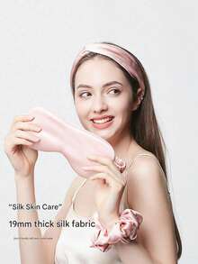 2pcs Silk-Like Sleep Eye Mask, Blackout Elastic Travel Nap Eye Mask, Silk Sleep Eye Mask, Double-Layered Silk Filled With Elastic Band, For Men And Women, 1pc Great Gift For Family, Friends, And Partners. Ideal For Relaxation, Travel, Insomnia, And Business Trips, Gift For Father, Back To School, Back To School Supplies. - Multicolor - View 5