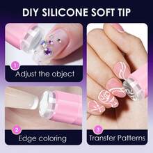 1个桌面UV LED美甲灯/手持UV美甲灯/高功率LED美甲烘干机/专业美甲烘干灯/凝胶美甲灯/凝胶美甲快速固化灯/LED美甲灯/便携式迷你美甲烘干机/凝胶指甲油/美甲凝胶/凝胶USB手电筒/家用DIY美甲护理工具。适合作为圣诞节和新年礼物送给家人和朋友。 - 粉色 - 查看 5