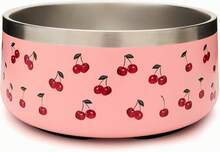 Dog Bowl Medium Breed - 4 Cup Non Slip Anti Rust, Insulated Metal Stainless Steel Dog Bowls - Spill Proof Heavy Duty - Water Bowl For Dogs, Dishwasher  (32 Oz, Very Cherry),13360812 - 銅色 - 查看 1
