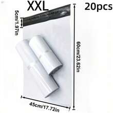 10pcs White Express Bags, Mailing Pouches - Suitable For Clothing, Personal Item Storage, Logistics, Mailing, Portable Packaging Bags, Multi-Purpose Bags, Holiday Gift Bags