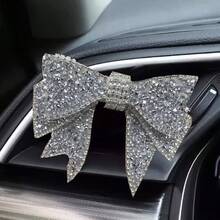 Car Air Vent Personalized Rhinestone Bow Air Freshener Decor Accessory - one-size - View 3