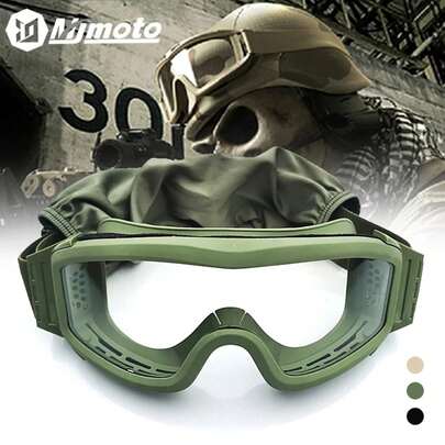 Military Tactical Goggles Windproof Airsoft Paintball Glasses Men's Women War Game Glasses Camping Hiking Sand Prevention