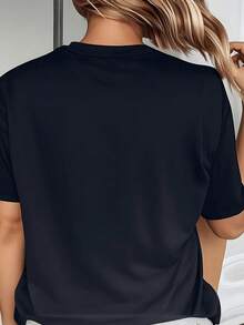 Camiseta Divertida para Gimnasio con Estampado Instalandoúsculos, Por Favor Espere - Manga Corta, Cuello Redondo, Suave. Transpirable. Top Casual de Verano y Primavera - Ropa de Corte Regular para Mujer, Camisetas Gráficas para Mujer, Tops Cortos para Mujer, Camisetas para Parejas, Conjuntos Artísticos, Camiseta para Mujer - Negro 1 pieza MEN1 - Ver 2