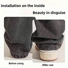 6pcs Shorten The Pants Legs With Invisible Fixing Clips, Prevent Dragging At The Bottom Of The Pants Legs, Hide The Buckle Leg Closure Device Without Seams, Prevent Pants Legs From Dragging The Floor, Suitable For Jeans And Pants, Waterproof, Portable