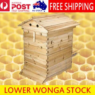 Auto Flowing Wooden Beekeeping Beehive House Auto Flowing Beehives Bee Box Beehives (Without Frames)