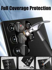 3 件相机镜头保护膜，丝网镜头保护膜，高清，防摔，防刮，兼容 Galaxy S20 FE/Galaxy S21 FE/Galaxy S23 FE/Galaxy S24 FE/Galaxy A02/A02S/Galaxy A03/A03S/Galaxy A04/A04s/Galaxy A05/Galaxy A15/Galaxy A23/Galaxy A24/Galaxy A25/Galaxy A31/Galaxy A34/Galaxy A35/Galaxy A50/Galaxy A50s/Galaxy A54/Galaxy A55/Galaxy A72/Galaxy S21/S22/S23/S24 Ultra/S25 Ultra/Galaxy Z Fold7/Galaxy Z Flip7 适用于日常防护、办公、家用镜头保护膜手机相机盖防水防震防摔防刮 - 黑色 - 查看 3