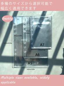 3 piezas de bolsas transparentes versátiles para carpetas de anillas en tamaños A5, A6, A7 - Bolsas de documentos transparentes y esmeriladas perfectas para almacenar pegatinas, accesorios sueltos, recibos y efectivo - Material de PVC duradero que garantiza alta transparencia y larga duración - Diseño innovador sin lengüeta que maximiza el espacio de almacenamiento - Ideal para la escuela, la organización del hogar, la papelería y los suministros de regreso a la escuela - Organizador de documentos esencial para cada estudiante y oficina en el hogar