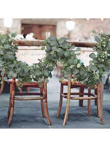 1/2/3/120pcs Artificial Eucalyptus Leaves Vines, Fake Plants, Home, Restaurant, Living Room, Outdoor Garden Decor, Floral Arrangement, Photography Props, Autumn, Spring, Vase, Flower Wall, Wreath, Bridal Bouquet, Wedding Decoration, DIY Wreath Materials, Birthday Party Decor, Home Decor Accessories, Valentine's Day, New Year Gift - Green - View 8