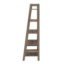 Estantería de escalera Linon Tracey, gris, 5 estantes - Gris - Ver 5