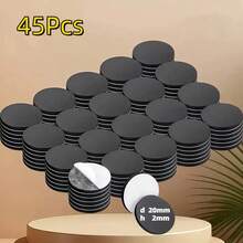 5/25/45/70/80/100pcs Self-Adhesive Round Rubber Magnets, 0.79in X 0.79in, Soft Magnetic Sheets For Refrigerator, Office Whiteboard/Blackboard, Teaching Demonstrations And More Scenarios - Black - View 16