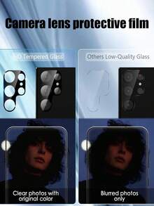 3 件相机镜头保护膜，丝网镜头保护膜，高清，防摔，防刮，兼容 Galaxy S20 FE/Galaxy S21 FE/Galaxy S23 FE/Galaxy S24 FE/Galaxy A02/A02S/Galaxy A03/A03S/Galaxy A04/A04s/Galaxy A05/Galaxy A15/Galaxy A23/Galaxy A24/Galaxy A25/Galaxy A31/Galaxy A34/Galaxy A35/Galaxy A50/Galaxy A50s/Galaxy A54/Galaxy A55/Galaxy A72/Galaxy S21/S22/S23/S24 Ultra/S25 Ultra/Galaxy Z Fold7/Galaxy Z Flip7 适用于日常防护、办公、家用镜头保护膜手机相机盖防水防震防摔防刮 - 黑色 - 查看 2