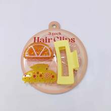 3 Stücke/Set modische Frucht Orange Haarclips