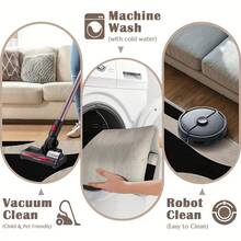 Thảm trải sàn 850g/M² trong nhà, có thể giặt được, mềm mại, dày dặn, dễ gấp, đa năng, thiết kế cổ điển, thảm trang trí phòng khách, trang trí nhà cửa, lối vào - Nhiều màu - Xem 7