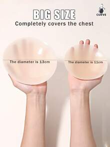 Große Größen Nippelaufkleber für Damen, geeignet für Damen, Anti-Druckstellen, Anti-Reibung, klebende BHs, Hochzeiten, bequeme und stressfreie Damenunterwäsche, unsichtbare Unterwäsche