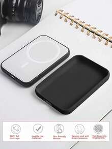 Ốp lưng bảo vệ pin MagSafe mềm TPU mờ, tương thích, bảo vệ toàn diện, thiết kế chống rơi, cảm ứng tinh tế, tương thích với bộ bảo vệ cáp sạc không dây, bộ bảo vệ bộ sạc - Nhiều màu - Xem 4