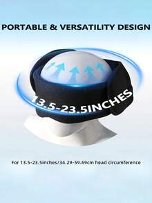 Adjustable Travel Head Support Strap, Airplane Neck Pillow Microbeads Neck Pillow Travel Head Support Neck Pillow, For Airplane Seat Headrest Strap - Comfortable Adjustable Travel Pillow, Travel Pillow And Eye Mask, Easy To Connect Headrest Support, Suitable For Airplane/Car/Train, Ergonomic Microbeads Travel Neck Pillow Travel Essentials Vacation Holiday Sleep Mask - Black - View 7