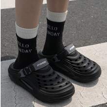 New Detachable Clogs, Summer Outdoor Non-Slip EVA Closed Toe Slippers, Beach Sandals - Dark Grey - View 7