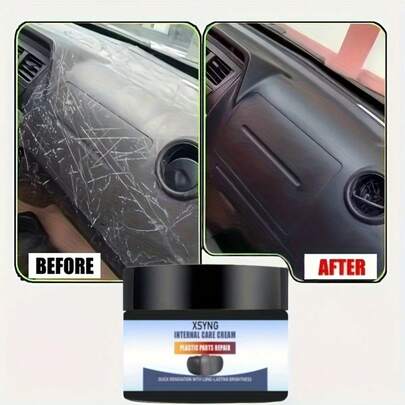 Automotive Interior Renovation Wax | Plastic Parts Repair Agent, Tire Protection And Brightening Agent, RV Decoration Repair Agent, Anti-Aging Maintenance Glaze, Various Colors Suitable For Various Car Models With Long Gloss
