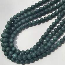 50pcs 8mm Colored Volcanic Stone Round Beads DIY Handmade Bead Jewelry Accessories Bracelet Necklace Accessories