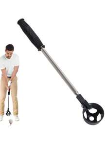 1pc Telescopic Golf Ball Retriever, Stainless Steel Golf Ball Picker, Convenient For Retrieving Balls In Water, Great Gift For Golfers