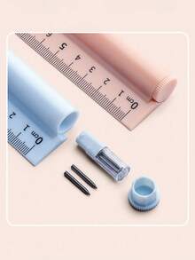 1 pieza Herramienta de 3 en 1, Brújula, Regla y Lápiz, Adecuado para Estudiantes, Escuela y Suministros de Oficina, Herramientas de Medición y Dibujo, Papelería, Útiles Escolares, Juego de Útiles Escolares