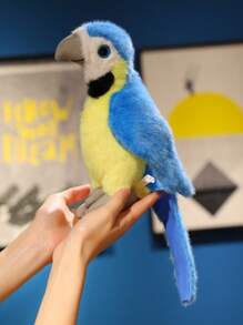 1 szt. Słodki ptak i papuga interaktywna pacynka ręczna, interaktywna pluszowa lalka ręczna prezent dla chłopców i dziewcząt