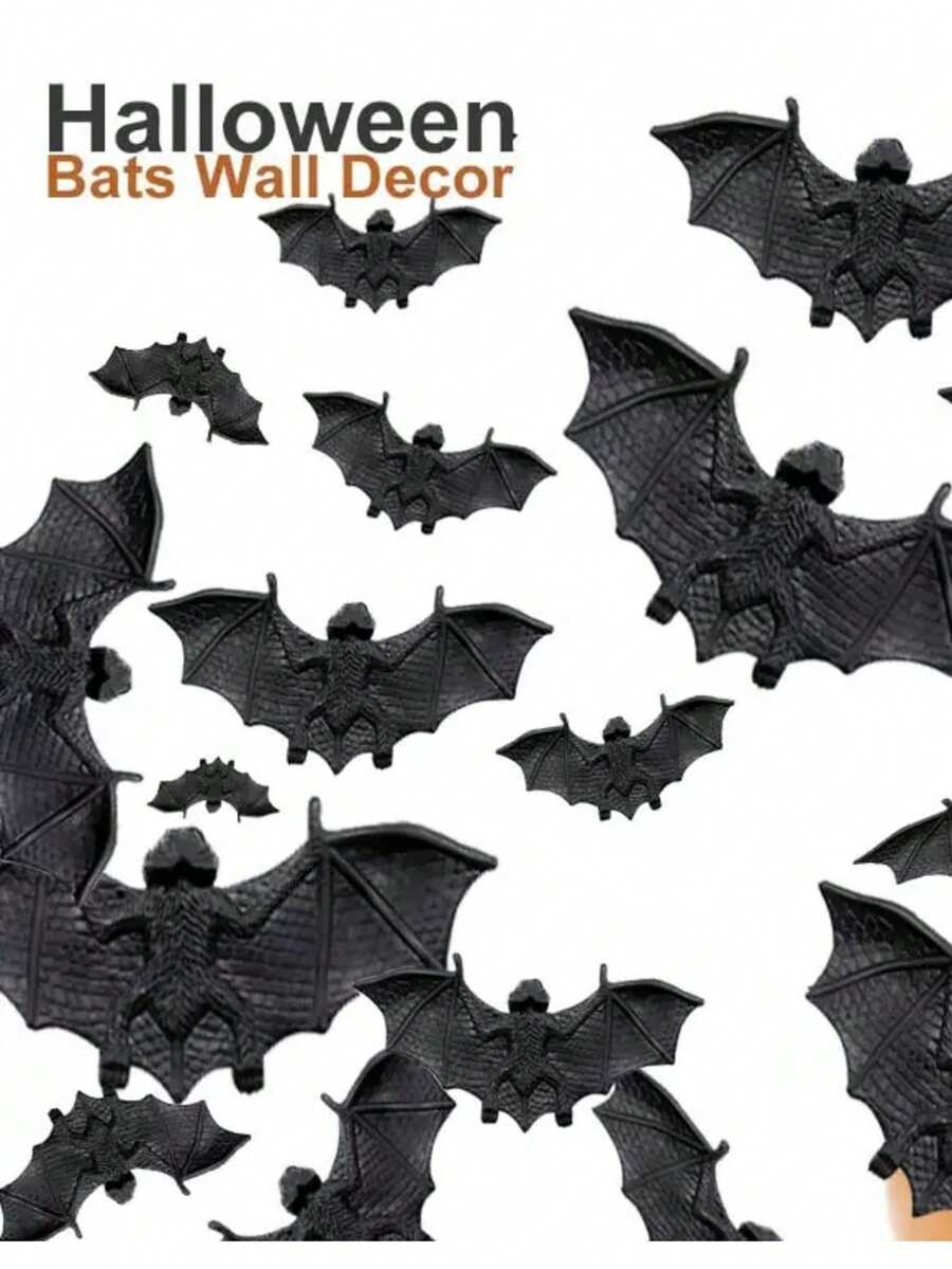 Halloween Black Bat Decorations, Party Decor