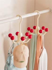6-Claw Rotating Wardrobe Hanger Rack, Multi-Function Bra Holder, Bag & Clothes Organizer Hook - Multicolor - View 2