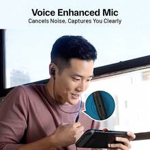 JBL Quantum 50 有线入耳式耳机带麦克风，高清语音，适用于远程学习、在线会议、游戏音乐、高保真立体声、低延迟、3.5 毫米插孔，兼容 PC Mac 智能手机平板电脑 - 紫色 - 查看 5