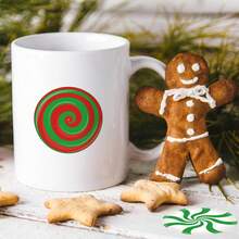 500 piezas/Rollo Pegatinas de Caramelos Navideños - Calcomanías redondas con temática navideña para envolver regalos y manualidades DIY - Decoraciones navideñas autoadhesivas