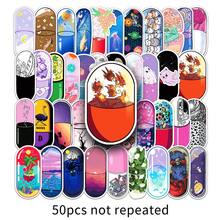 50pcs Cartoon INS Style Cute Capsule World Stickers, Creative Decorative Stickers For Desk, Cup, Tablet, DIY - Multicolor - View 11