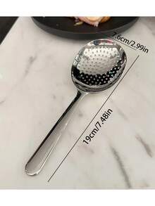 1/2/4/5 Stück große Edelstahl Servierlöffel, große Buffettlöffel, Party/Bankett/Buffett Löffel, spülmaschinenfest, silberne Küchenutensilien, praktisches Haushaltsgeschirr