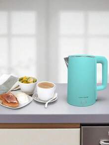 QLF-922 Hervidor De Agua Electrico, Hervidor Eléctrico Envuelto con Caño Incorporado de Doble Tetera Electrica Calentador De Agua Electrico Capa de Acero Inoxidable Grande de 2. 3L para Dormitorio - Multicolor - Ver 8