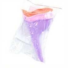 [Reusable Urinal] 3pcs Reusable Silicone Portable Urinal For Women | Leak-Proof, Foldable & Hygienic Design For Camping, Hiking, Travel - Long Spout, Toiletry Travel Bag (Purple, Orange, Pink) - 顏色隨機(3件) - 查看 10