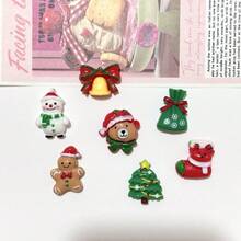 Creative Santa Claus Refrigerator Magnets, Snowman, Reindeer Refrigerator Stickers, Creative Stickers Photo Wall Black And White Version Home Kitchen Decoration Stickers, Cute Decoration Stickers, Kitchen Office Whiteboard Storage Cabinet Decoration, Kitchen Decoration, Home Decoration, Valentine's Day Gifts, Gifts For Friends And Family - Multicolor - View 4