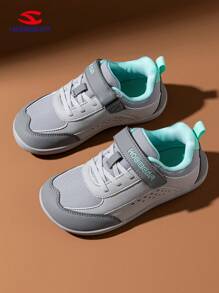 HOBIBEAR 青少年宽鞋头运动鞋，男女童均适用，鞋面加宽，赤足鞋型，防滑橡胶鞋底，舒适步行鞋，休闲校园鞋，四季皆宜 - 淺灰色 - 查看 3