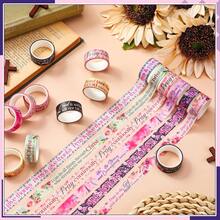 24 Rolls Christian Washi Tape Gifts Bulk Religious Inspirational Scripture Supplies Bible Verse Washi Tape For Bible Journaling Study Crafting New Year DIY Gifts - Scenery - 查看 11
