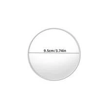 1pc Elegant Black Art Deco Round Convex Mirror - Full-Length Plastic Wall Decor For Living Room & Bedroom, No Electricity Needed, Featherless, Horizontal Orientation, Modern Home Decor, Room Decor - Multicolor - View 12