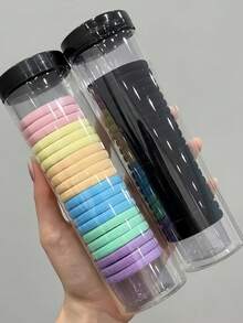 2 pachete/set elastice de păr multicolore, asortate, care acoperă negru clasic, tonuri pământii, culori macaron, stil minimalist și versatil - potrivite pentru fete, femei și bărbați, aplicabile pentru naveta, sport, acasă și toate scenariile, coadă de cal sigură, împletitură, cocuri fără a deteriora părul, suporturi pentru coadă de cal, elastice de păr, benzi de cauciuc pentru păr, șnururi, elastic de păr, accesorii pentru acasă, cadouri pentru femei, frânghie de păr - Multicolor - Vizualizare 15