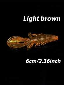 1 pachet/8 bucăți noi năluci realiste de pescuit 6 cm/2,36 inch momeală moale pentru creveți, momeală pentru pești în formă de creveți, simulând mișcarea cozii de pește, momeală de pescuit din silicon, potrivită pentru apă dulce și apă sărată și gropi negre, echipament de pescuit pentru biban de gură mare, momeală pentru prădători, coadă moale, viermi, momeală falsă, cârlige cu cap de plumb, cârlige cu cap de pește pentru lansare lungă, momeală artificială.