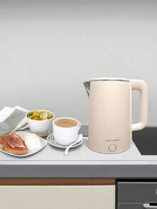 QLF-922 Hervidor De Agua Electrico, Hervidor Eléctrico Envuelto con Caño Incorporado de Doble Tetera Electrica Calentador De Agua Electrico Capa de Acero Inoxidable Grande de 2. 3L para Dormitorio - Multicolor - Ver 7