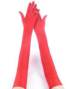 53%氨纶防紫外线长手套，黑色，适合夜店、婚礼、演出和万圣节等场合。 - 彩色 - 查看 6