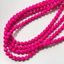 50pcs 8mm Colored Volcanic Stone Round Beads DIY Handmade Bead Jewelry Accessories Bracelet Necklace Accessories