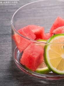 1pc High Borosilicate Glass Bowl With Lid, Transparent Food Storage Container For Fruit, Dessert, Candy, Snacks, Kids Salad Bowl