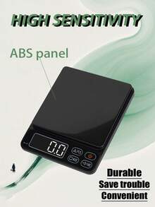 Digital Kitchen Scale, Multi-Unit Electronic Scale, High-Precision Sensor Electronic Scale, 3.0Kg Range/0.1g Accuracy, Compact Measuring Scale, Automatic Shut-Off Function, Multi-Purpose, With One-Touch Tare, One-Touch Unit Conversion, No Manual Calculation Required, Battery-Powered (Batteries Not Included)