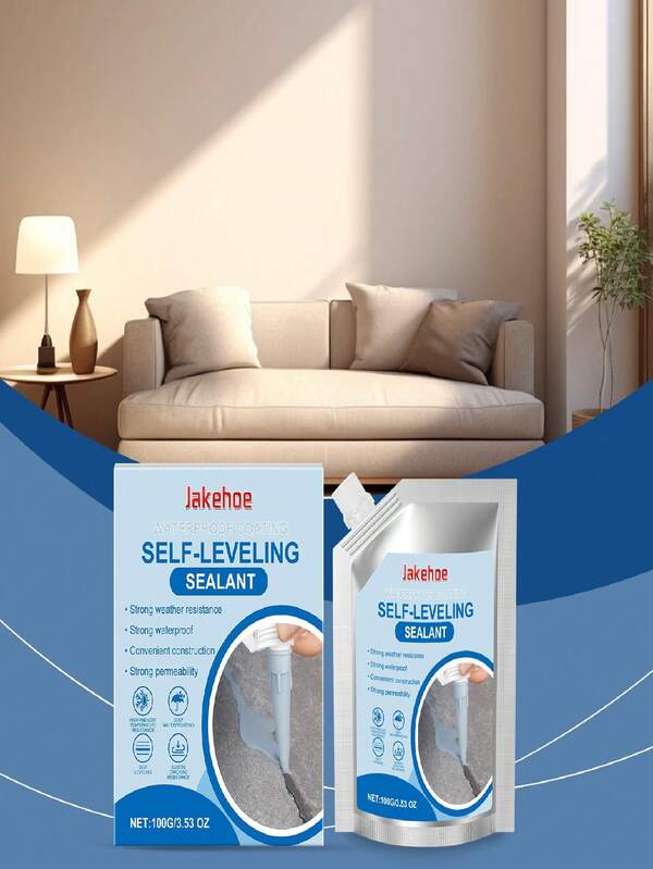 Waterproof Self-Leveling Sealant, Auxiliary Waterproof Base Material Protection For Indoor And Outdoor Use