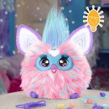 Hasbro Furby Cotton Candy, 15 Fashion Accessories, Interactive Plush Toys For 6 Year Old Girls & Boys & Up, Voice Activated Animatronic, Pink & Blue