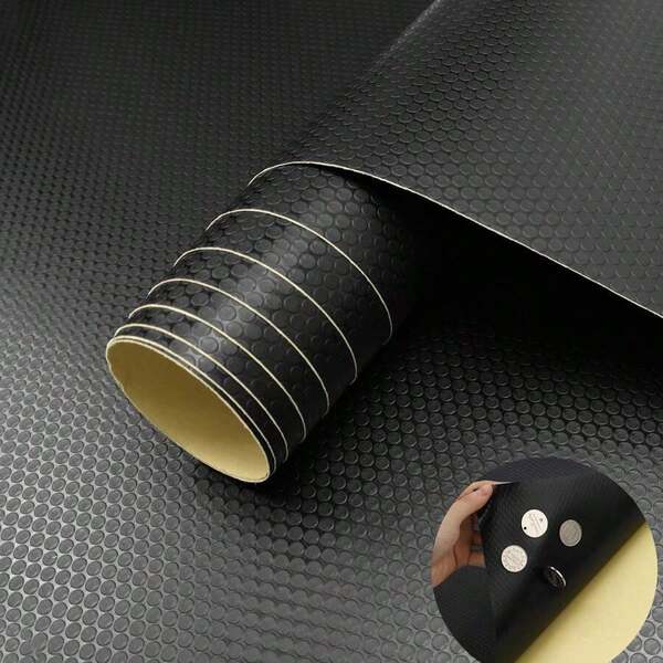 Us Store Adhesive Shelf Liner - 11.8 X 59 Inches, Peel And Stick, Removable, Waterproof, Black For Gift