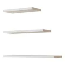 1pc Floating One-Shelf Wall Mounted Storage Rack (With Installation Screws), Creative Wall Decor Shelf For Living Room, Bedroom, Bookshelf, Wall Mounted Display Rack - White - View 10